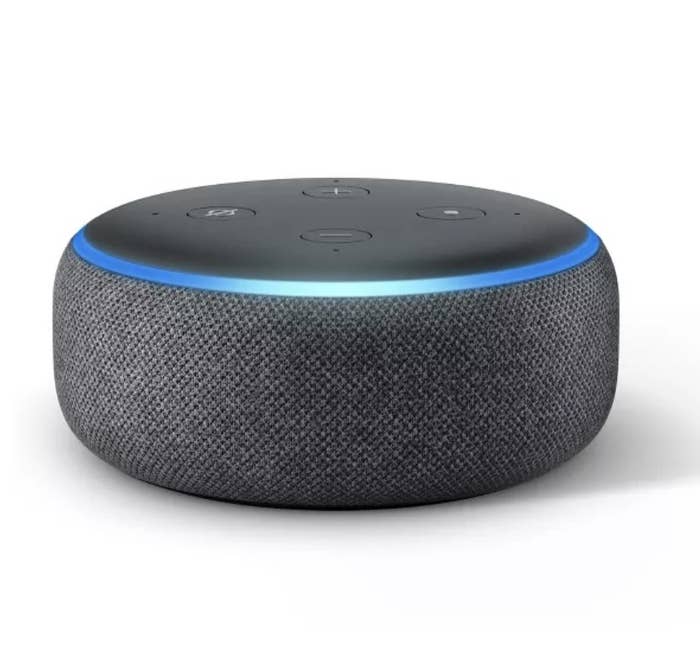the echo dot in charcoal 