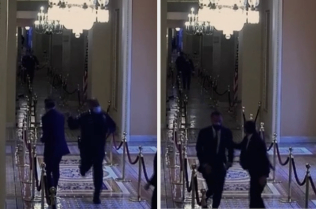 New Impeachment Video Shows Officer Eugene Goodman Saving Mitt Romney From Running Into Capitol Rioters