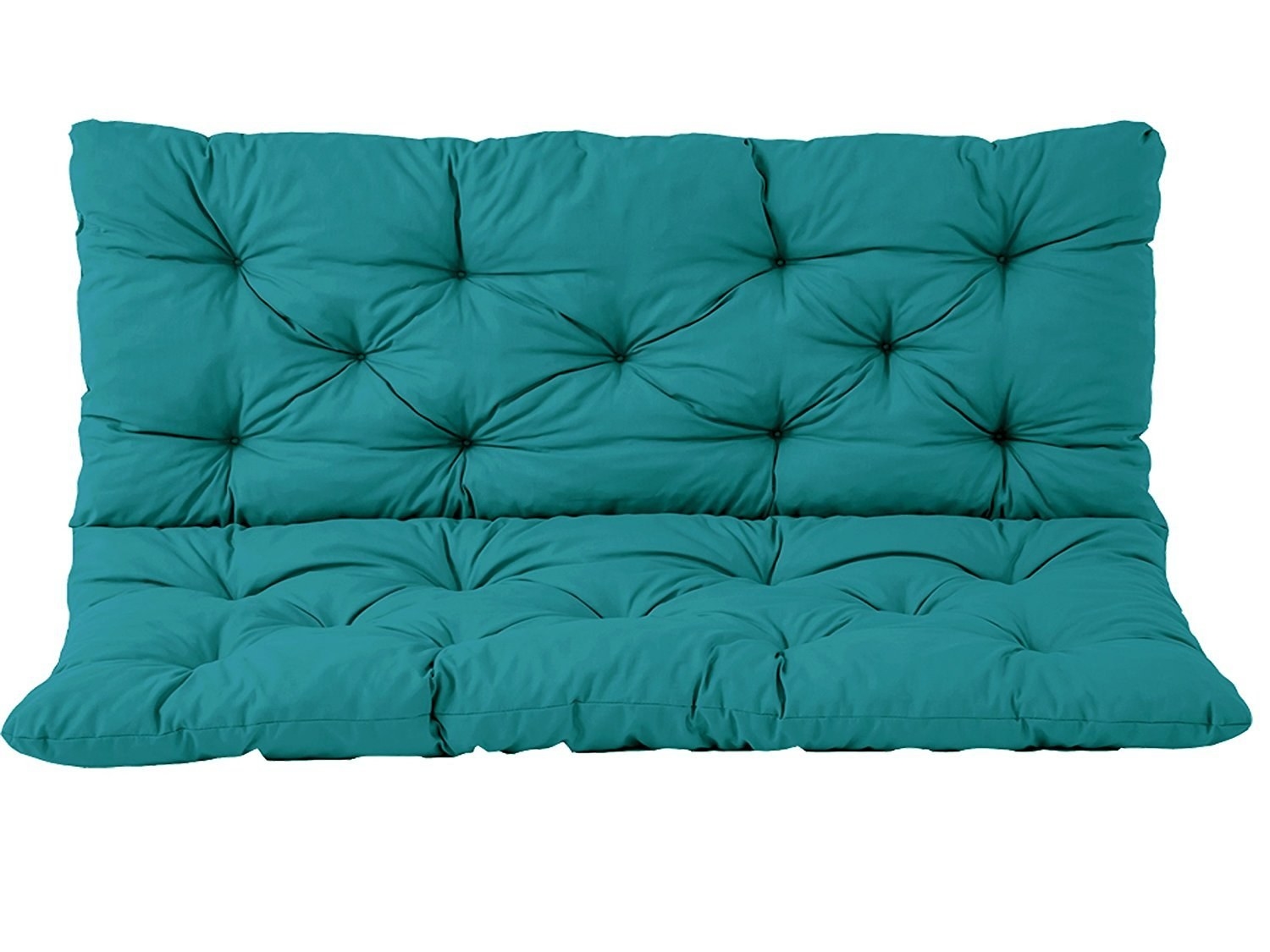 A blue two-seater cushion 