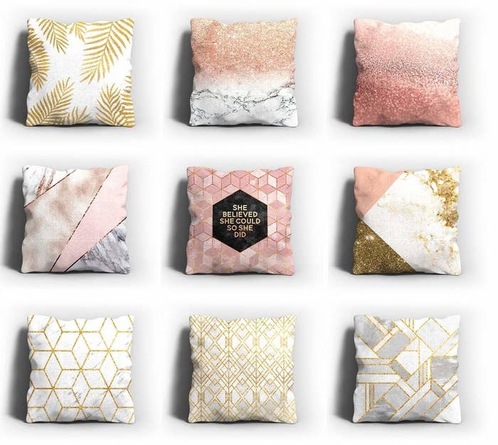 A set of 9 pastel cushion covers 