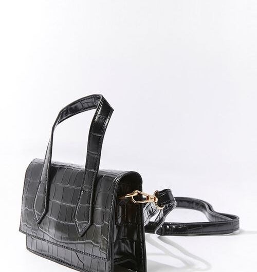 The black crossbody with a top handle and removable strap