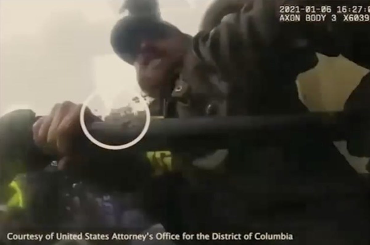 Capitol Police Video Battered