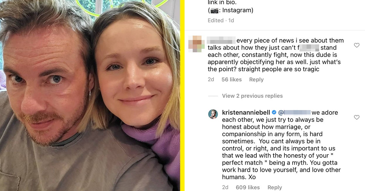 Kristen Bell Responds To Comment Saying She And Dax Shepard Can T Stand Each Other