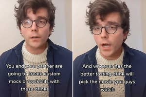 TikTok screenshots of a man saying 