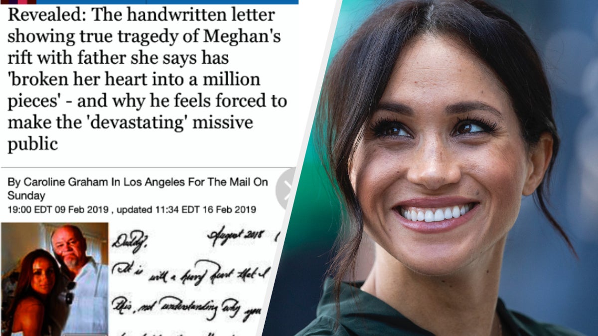 Meghan Markle Has Won A Lawsuit Against The Mail On Sunday After It  Published A Private Letter She Sent To Her Father