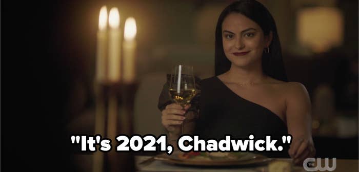 Veronica with the caption, It&#x27;s 2021 chadwick