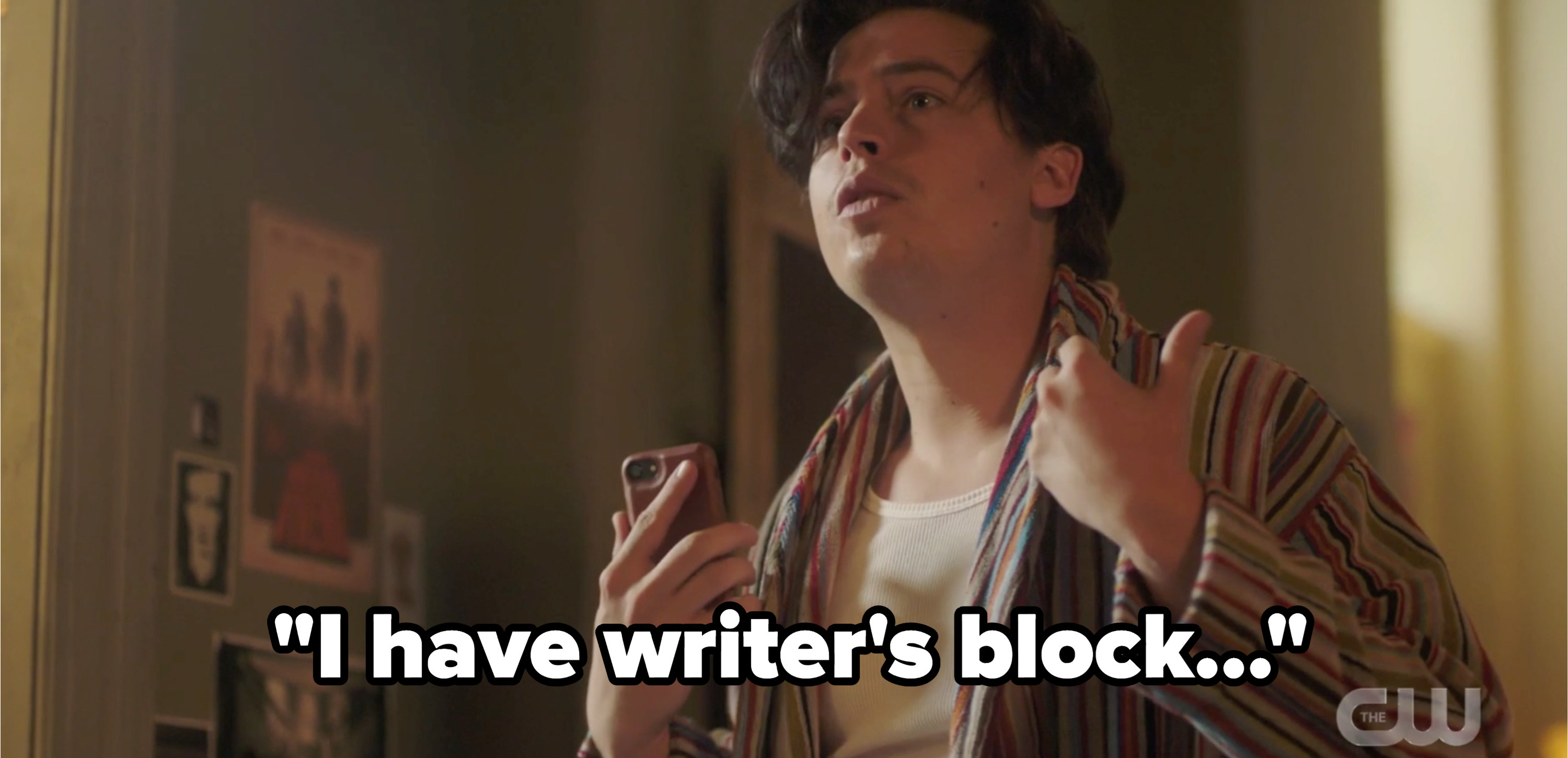 Jughead saying he has writer&#x27;s block