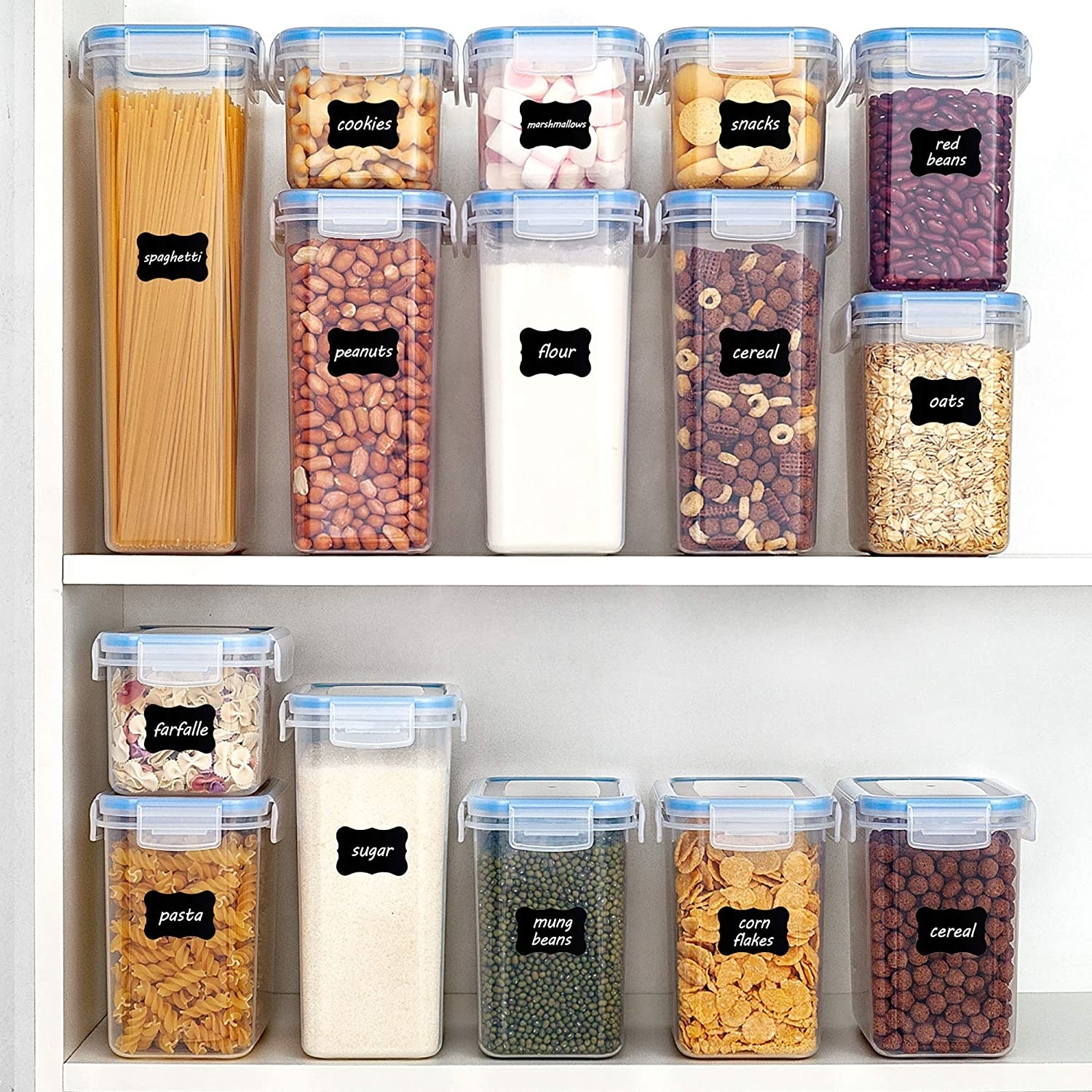 Mdesign Clarity Acrylic Kitchen Apothecary Airtight Canister Jars