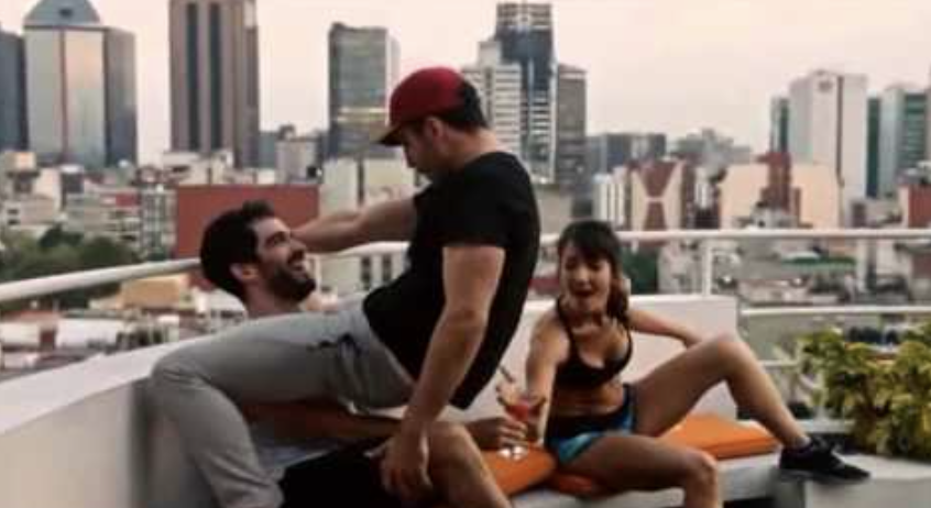 Two characters giving a lap dance in &quot;Sense8&quot;