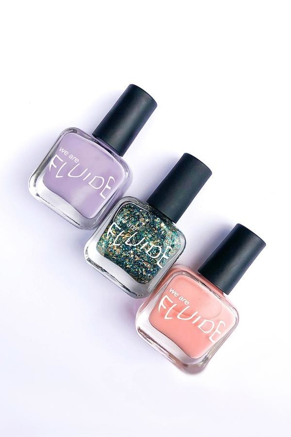 The three colors included in the Pastel Polish Trio