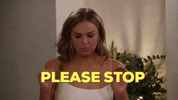 Hannah Brown saying &quot;please stop&quot; on &quot;The Bachelor&quot;