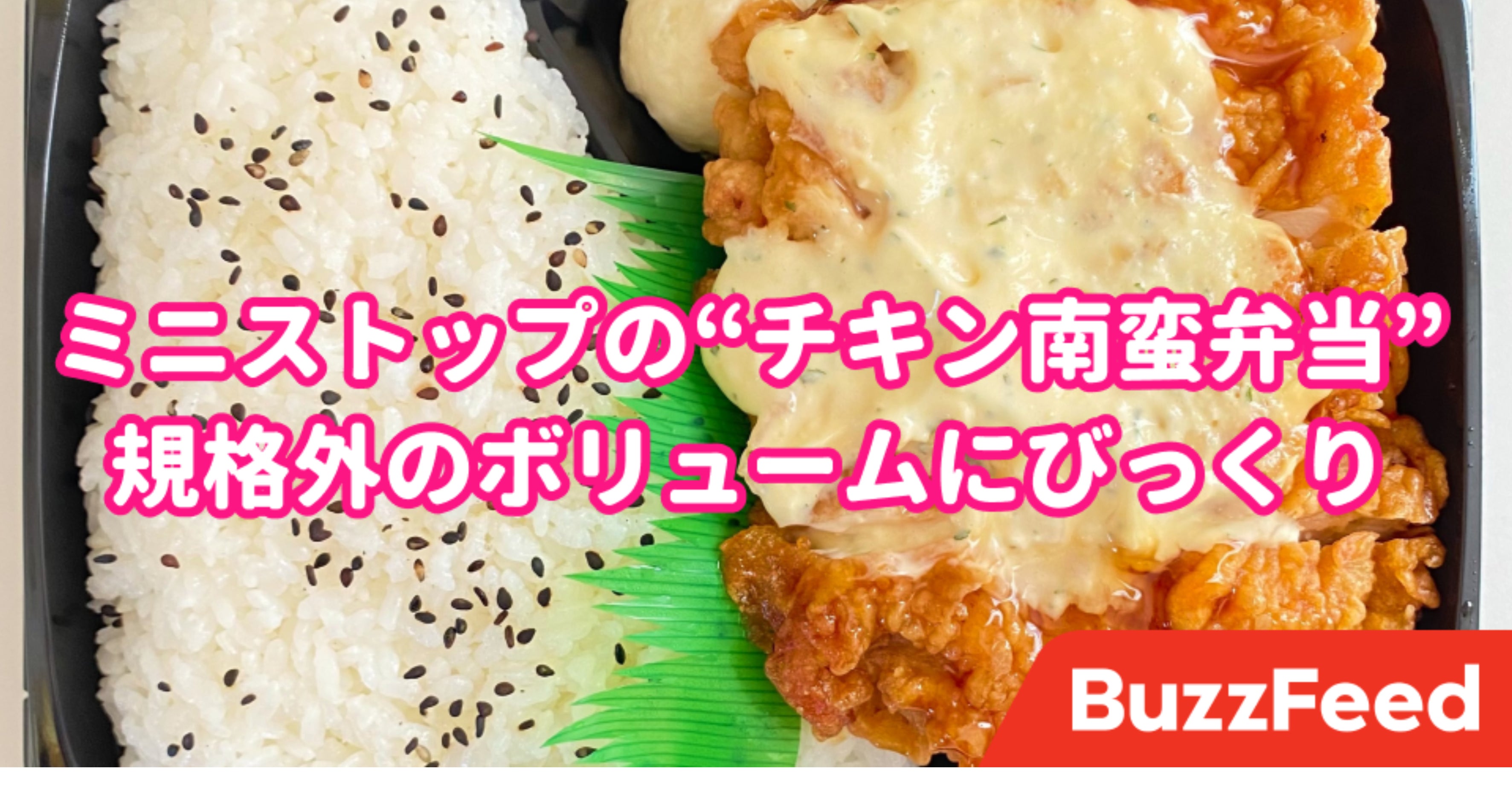 運動部が食べる量じゃん ミニストップ チキン南蛮弁当 のボリュームが規格外でした