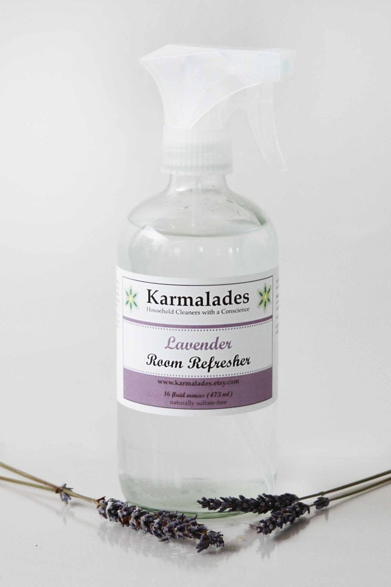 Bottle of Karmalades lavender room refresher 