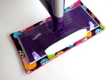 Swiffer Wet Jet with reusable pad attached
