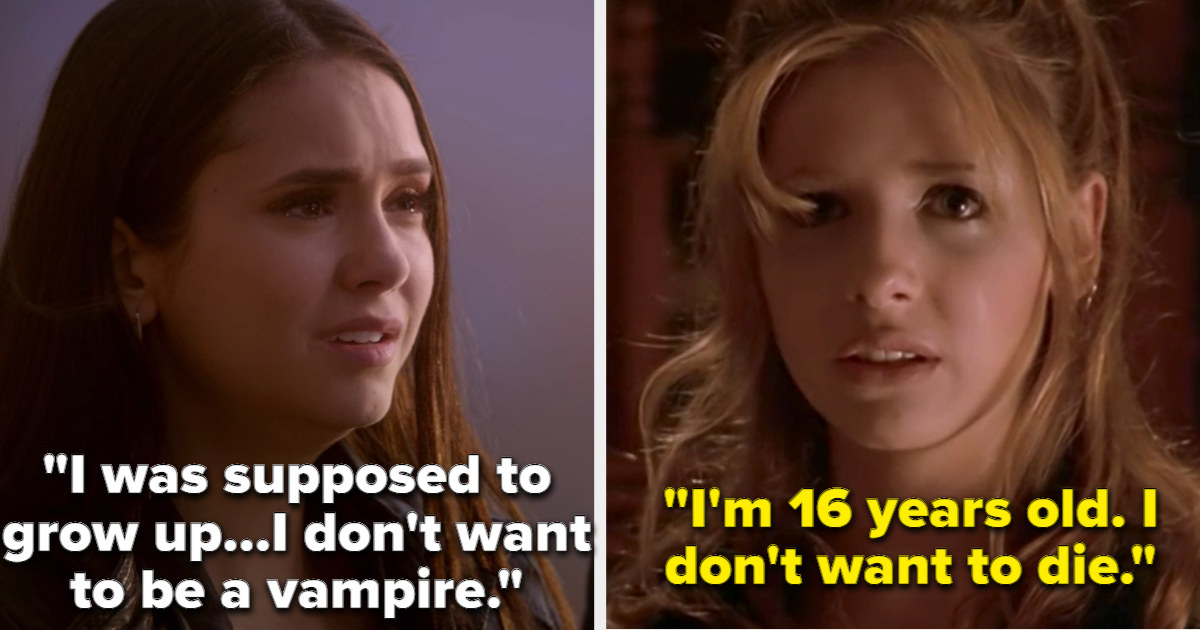 Elena saying she doesn&#x27;t want to be a vampire, and Buffy saying she doesn&#x27;t want to die