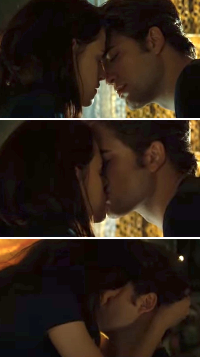 Bella and Edward kissing