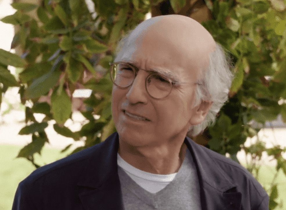 Confused Larry David