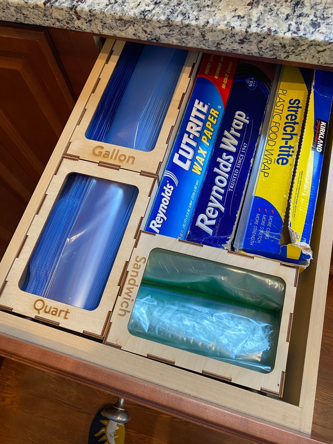 The organizers in a drawer