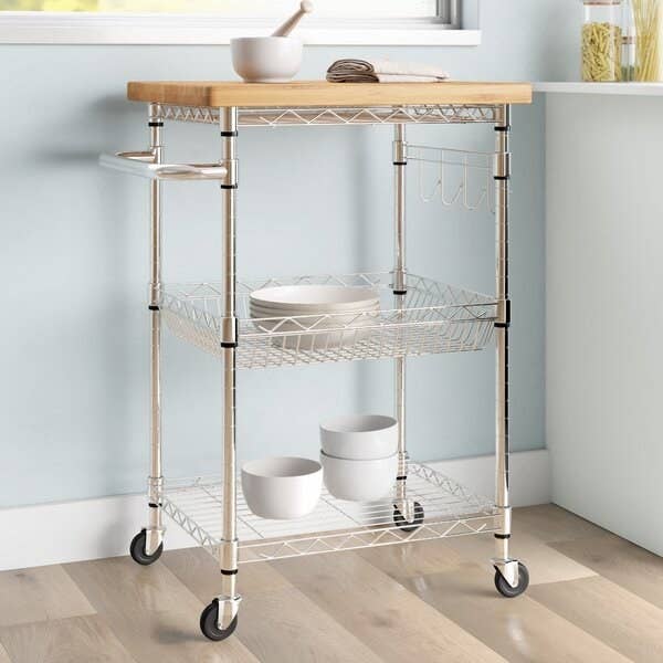 like-it Just Fit 3-Tier Storage Cart with Wheels, 2 Colors on Food52