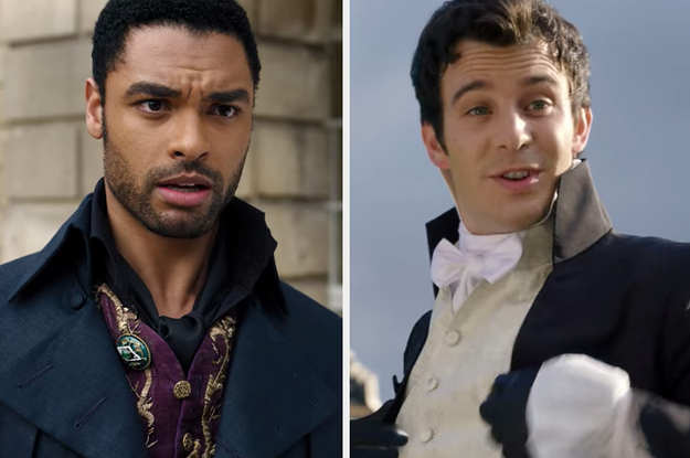 Luke Thompson as Benedict Bridgerton and Regé-Jean Page as Simon Basset in the show