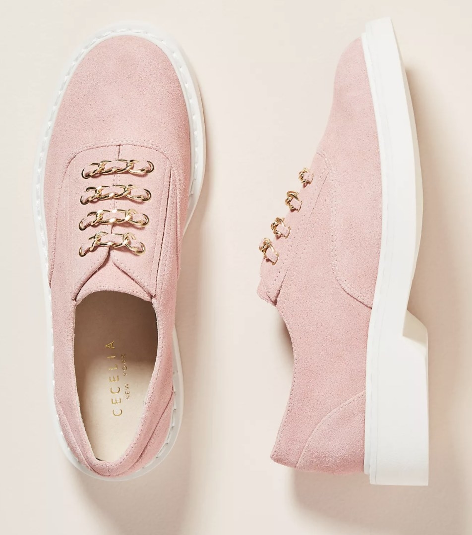 Pink oxfords