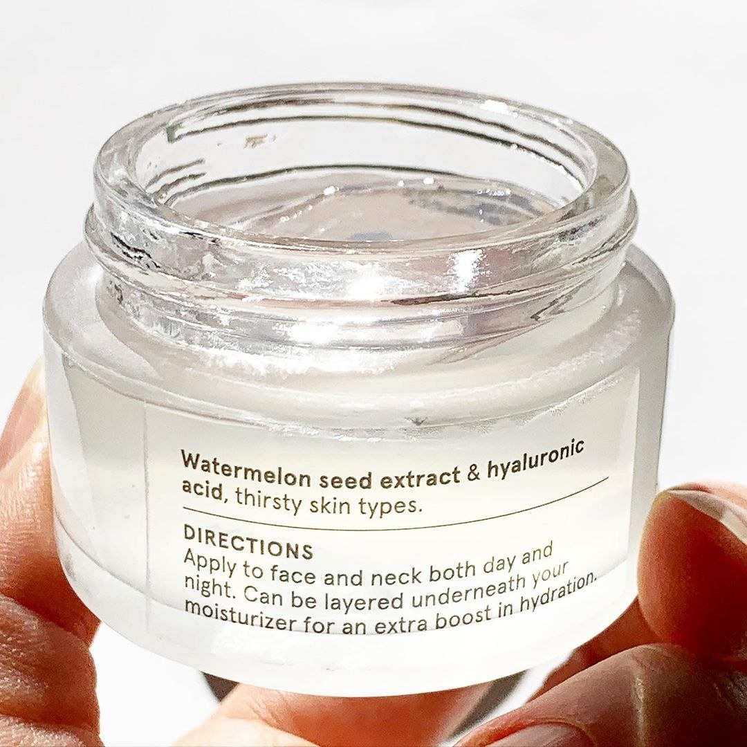 jar of clear moisturizer