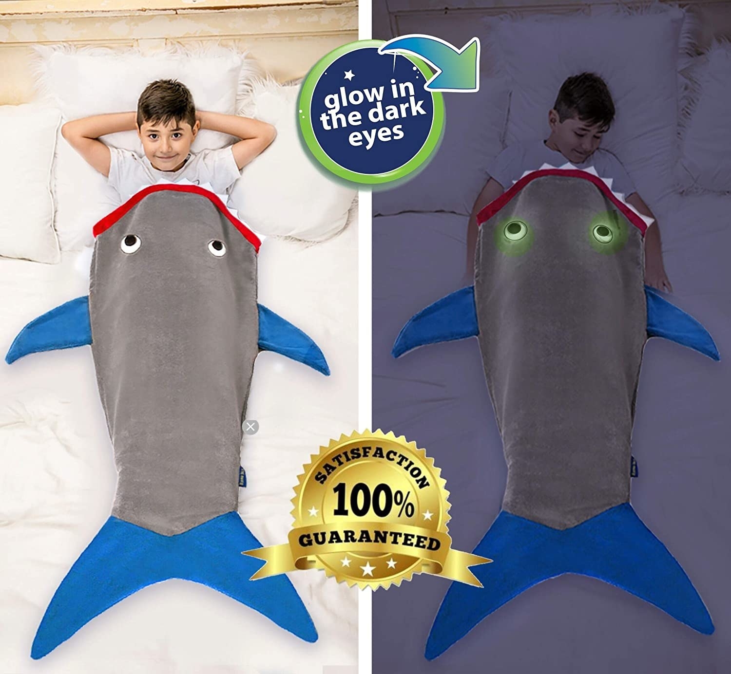 Glow in the dark shark 2024 blanket