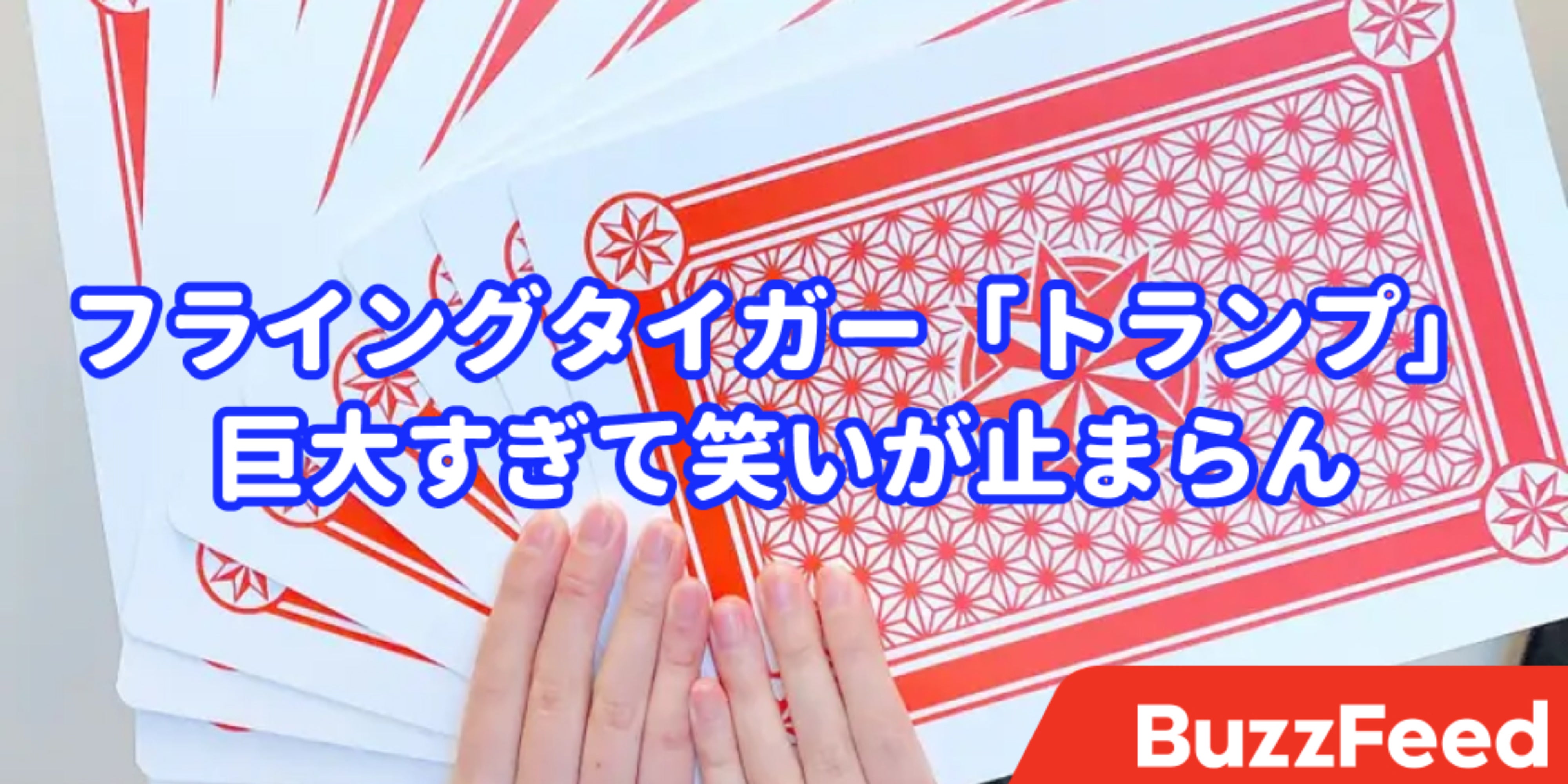 こんなのアリ フライングタイガーの トランプ が巨人対応サイズで焦る