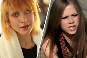 Hayley on the left and avril on the right
