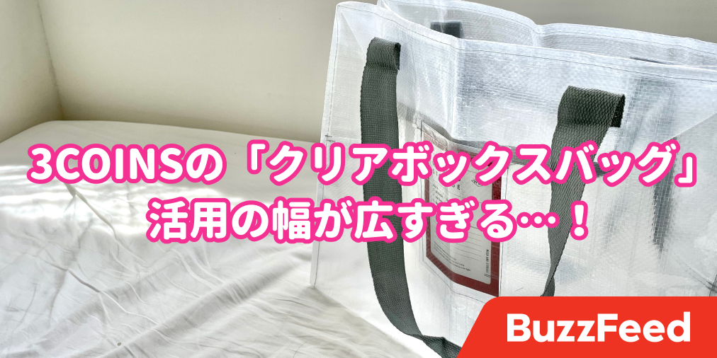 そりゃ売れるわ 3coinsの 大容量バッグ 実は収納アイテムにもなるんです