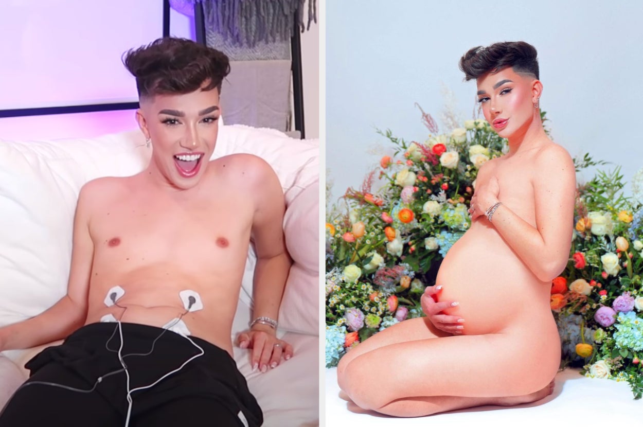James Charles pregnancy shoot