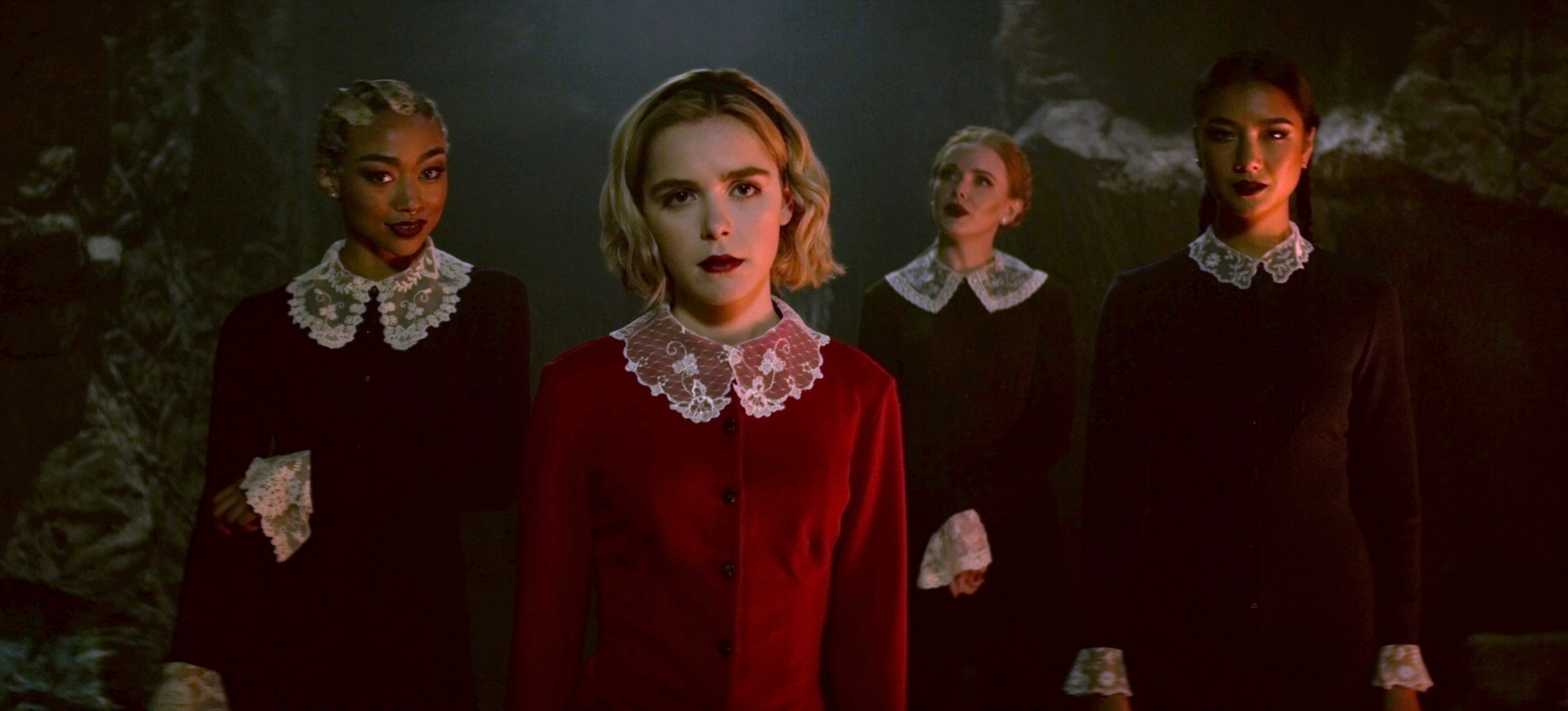 The cast of Chilling Adventures of Sabrina 