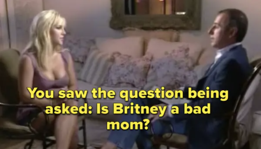 Matt Lauer saying in an interview with Britney, &quot;You saw the question being asked: Is Britney a bad mom?&quot;