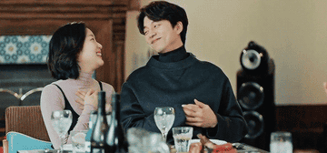 Gong Yoo and Kim Go-eun touch foreheads and smile