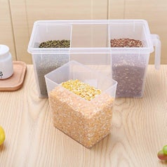 An organiser with grains in them