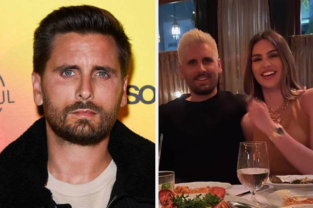 Scott at a press event next to him and Amelia with their arms around each other