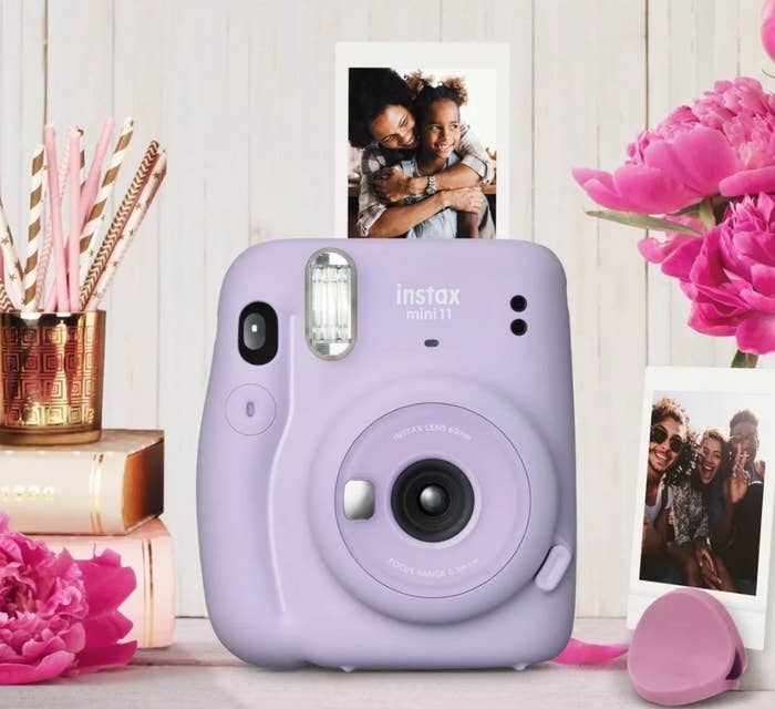 The camera in lilac