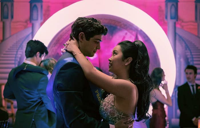 Peter and Lara Jean dancing at prom