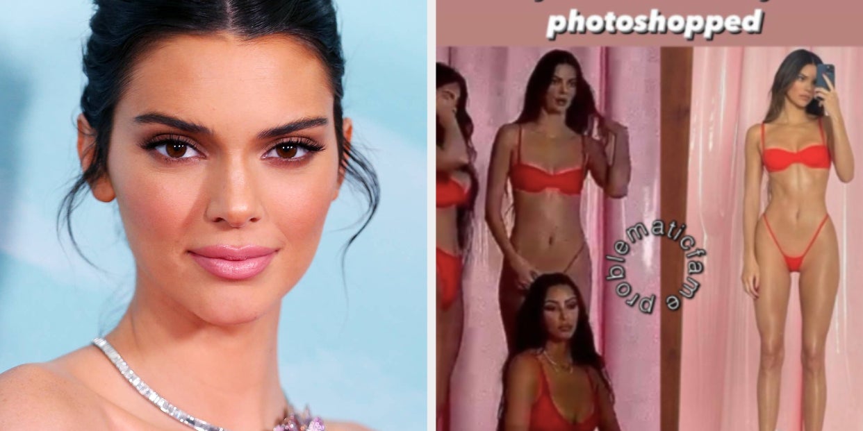 Kendall Jenner Is Being Accused Of Photoshopping Those Controversial Skims Photo Shoot Images