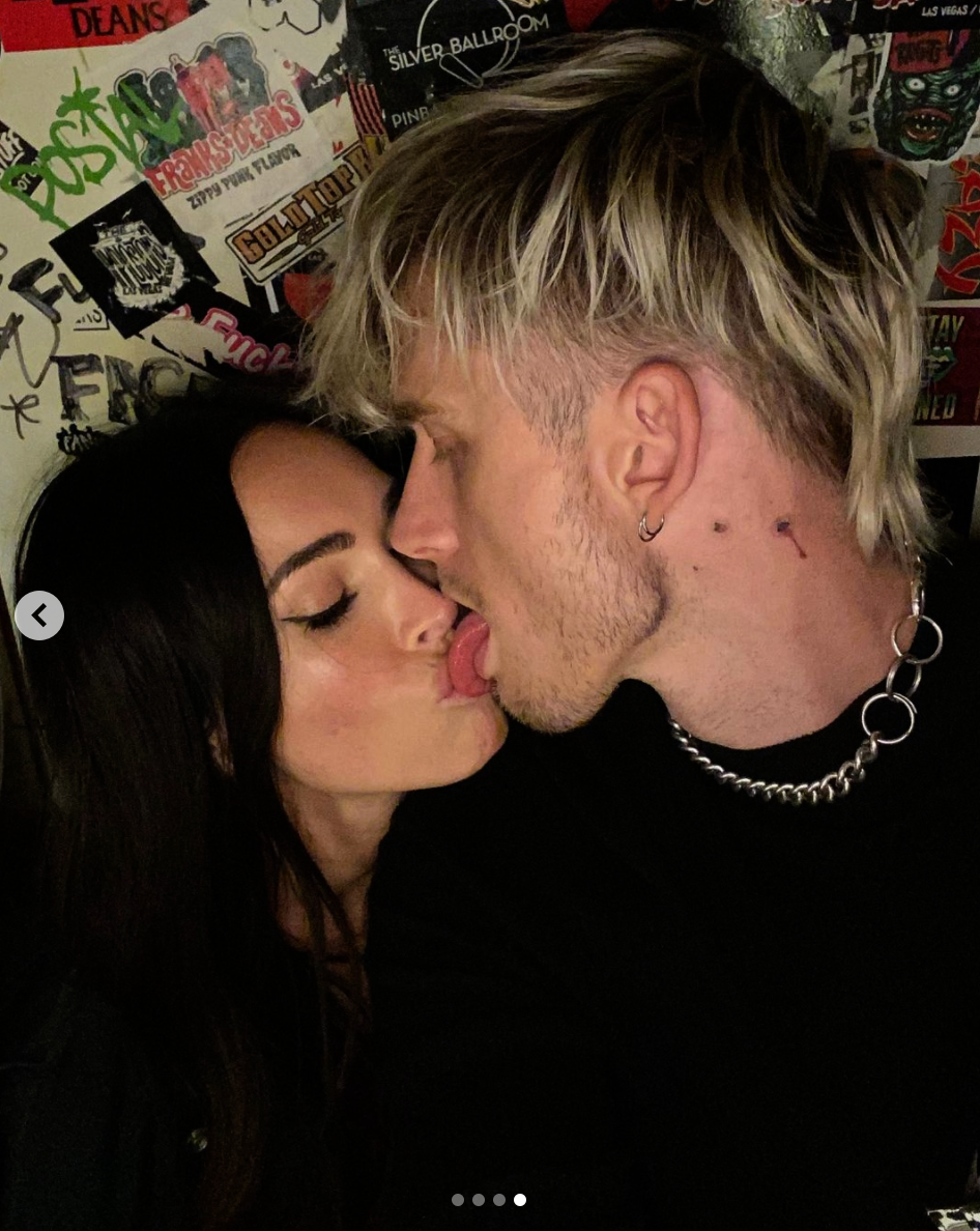 Megan Fox and Machine Gun Kelly Go Red Carpet OfficialPlus an Honorary  Tattooat the 2020 AMAs  Vanity Fair