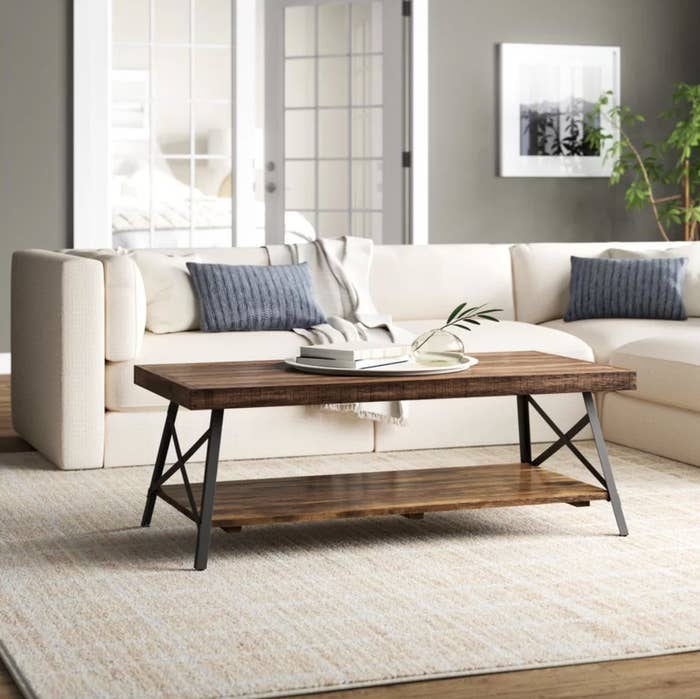 The coffee table with storage