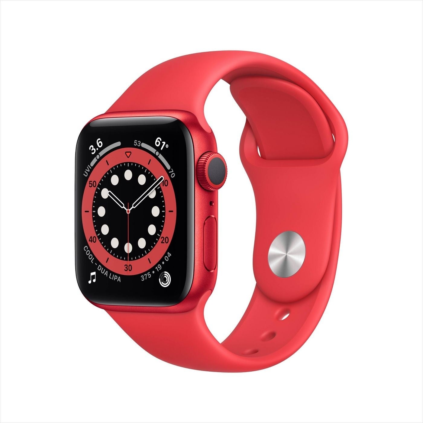 the watch in red