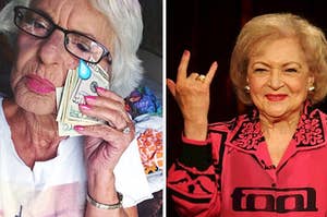 Baddiewinkle and Betty White being bad ass and old