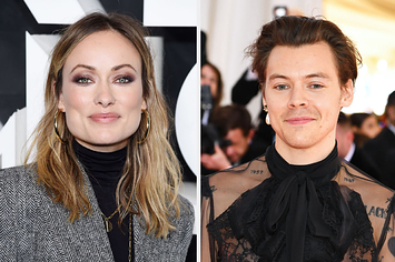 Olivia Wilde and Harry Styles side by side