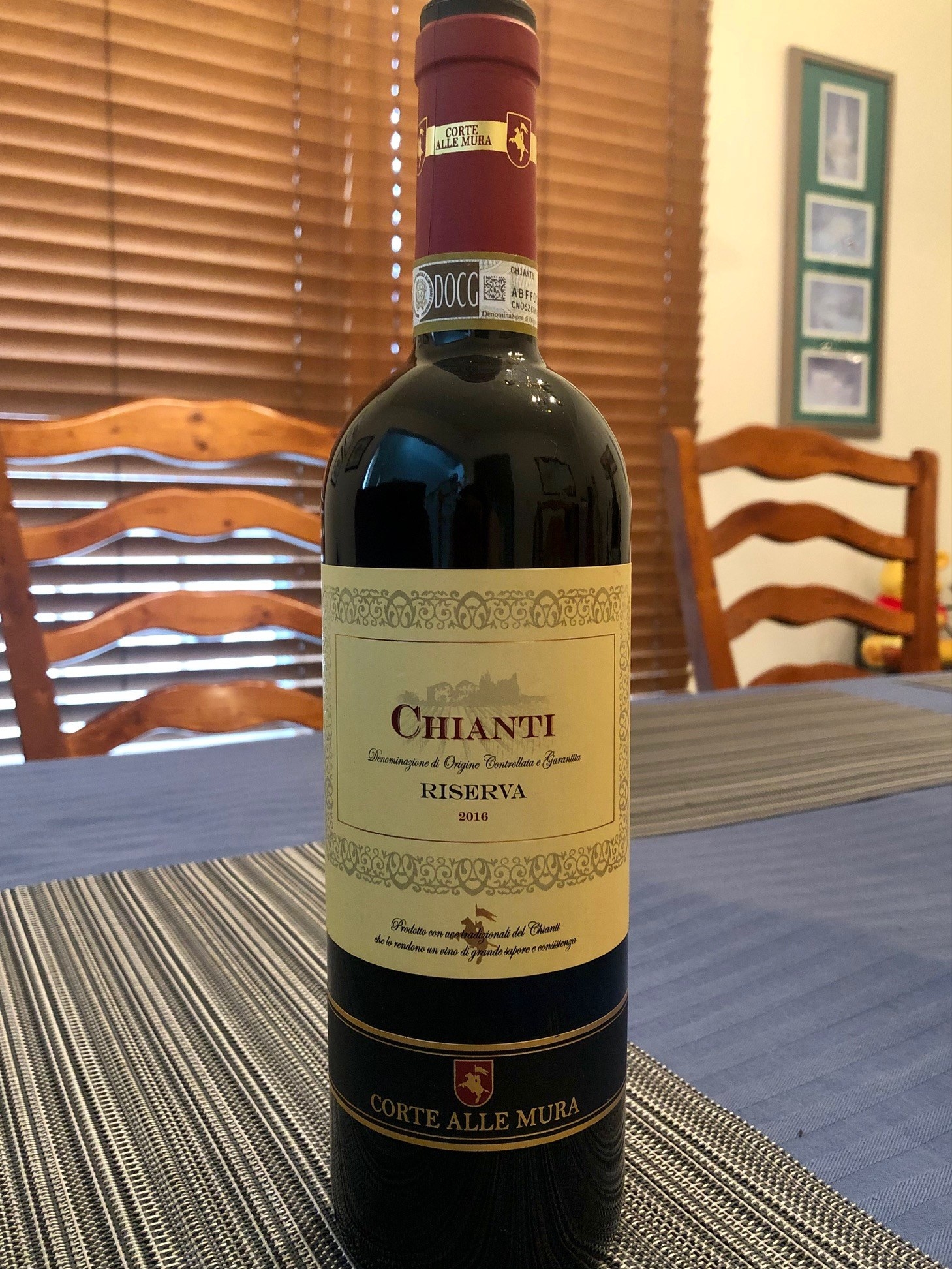 Bottle of Chianti wine