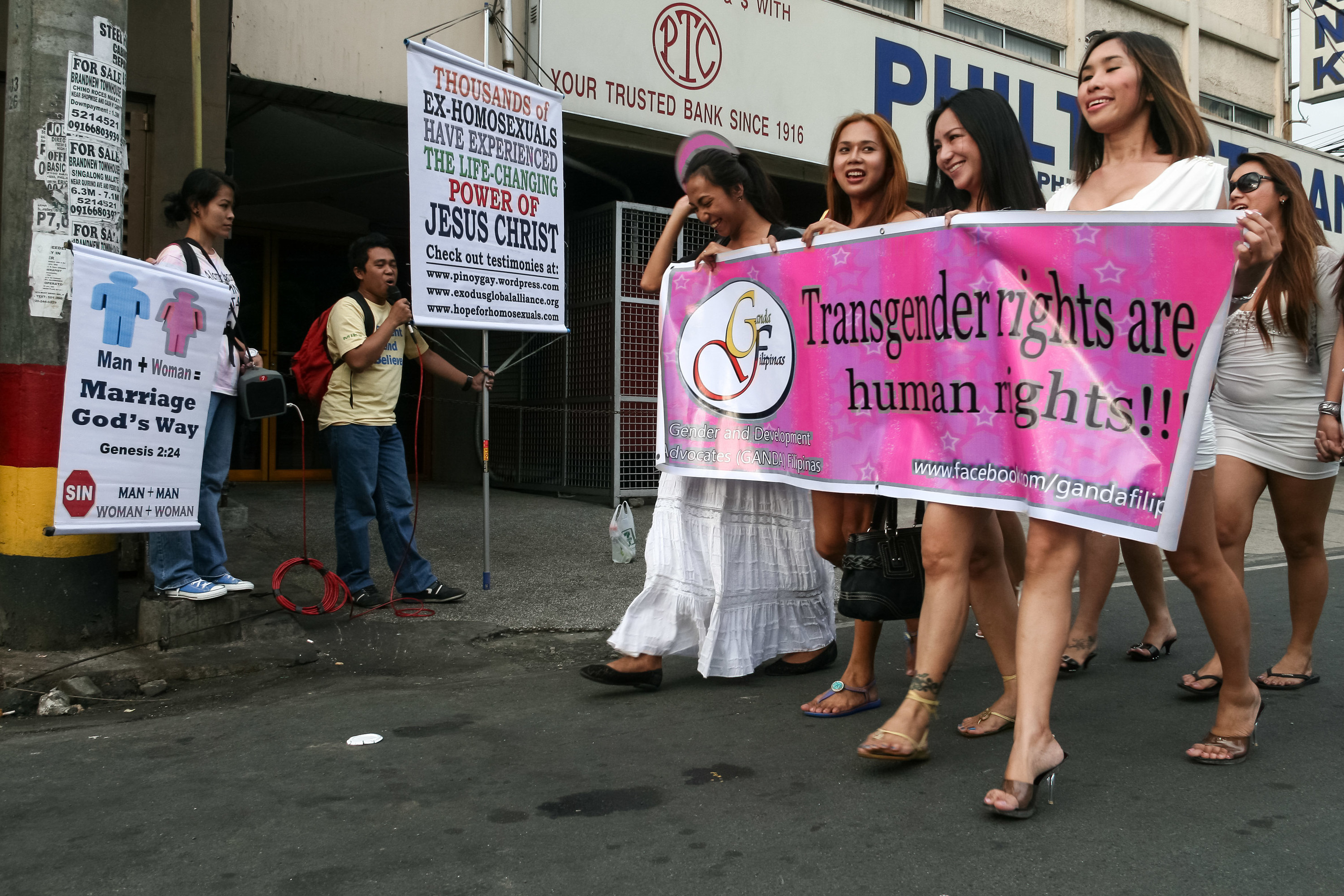 An image of a march for transgender rights