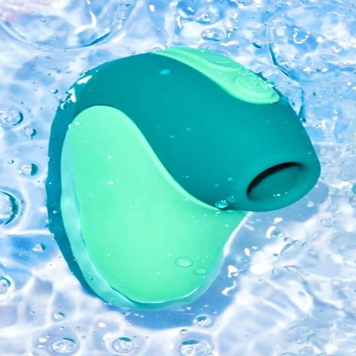 the green toy in water