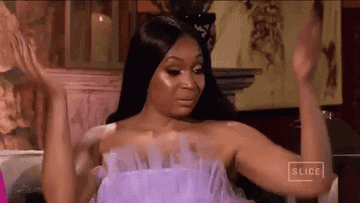 Marlo Hampton throws her arms up and says, &quot;I need a drink,&quot; on RHOA