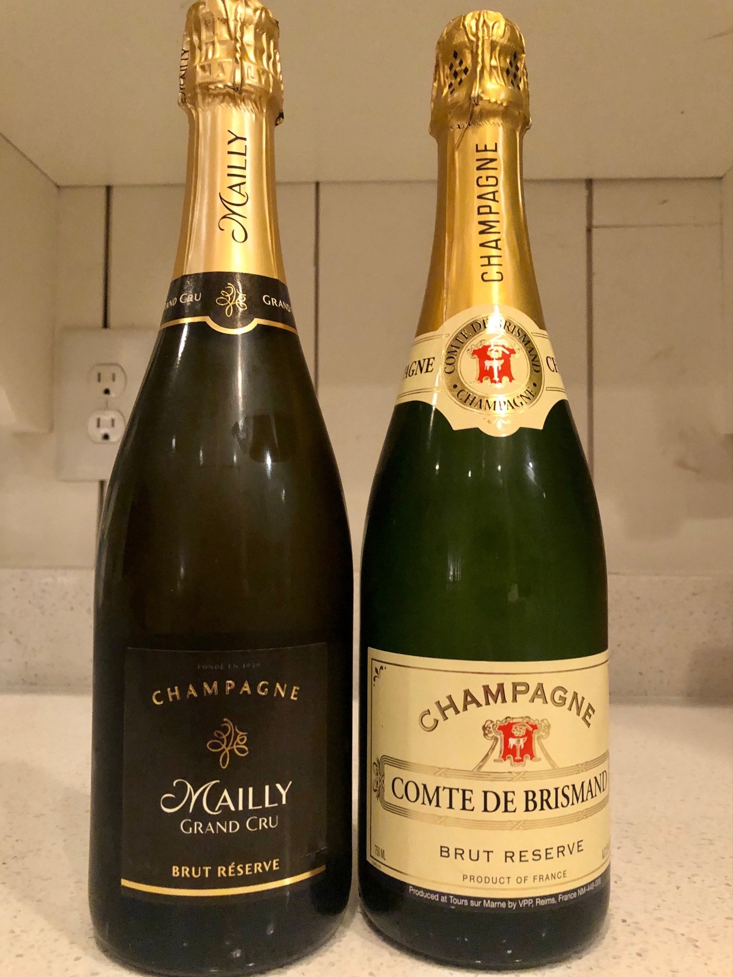 Two bottles of Champagne
