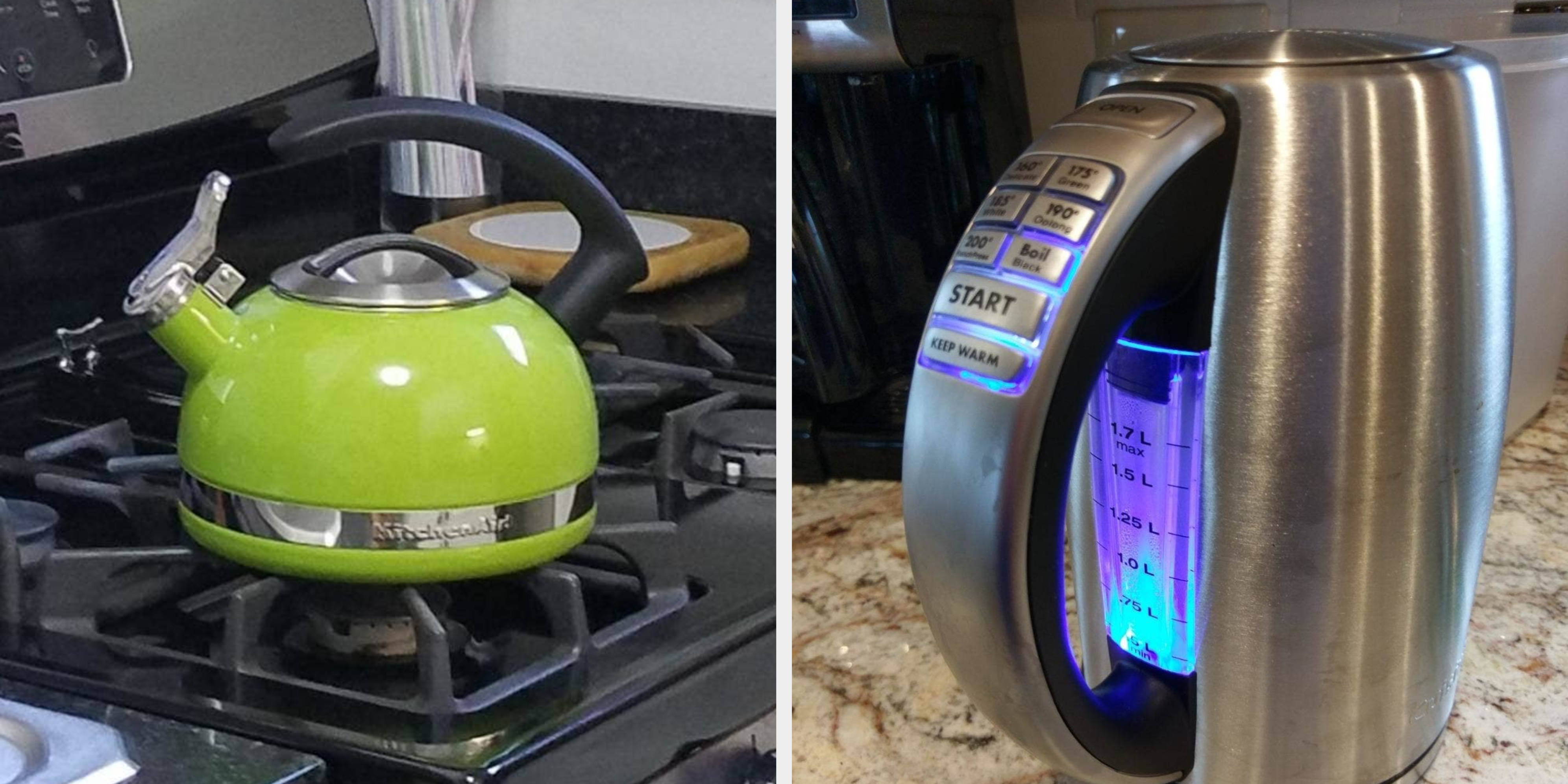 Boiling One Litre of Water Using an Electric Kettle vs a Stove Top